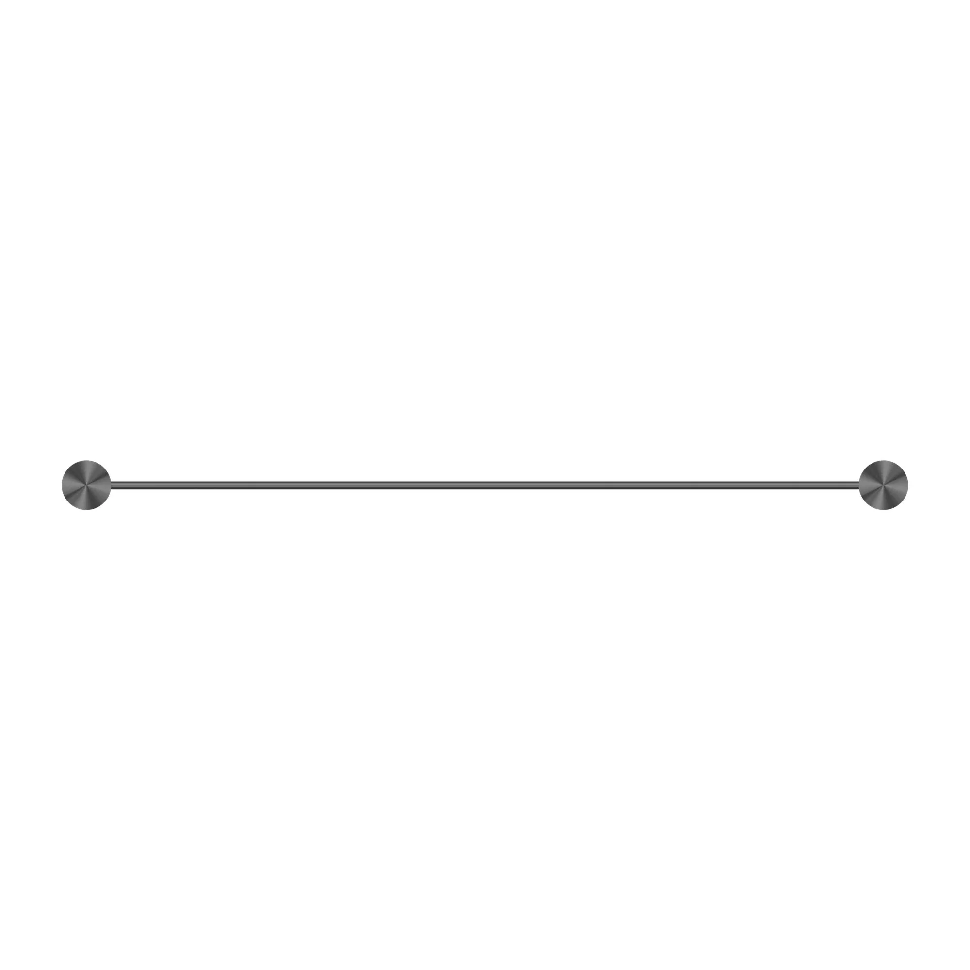 Nero Opal Single Towel Rail - Graphite - Image 3