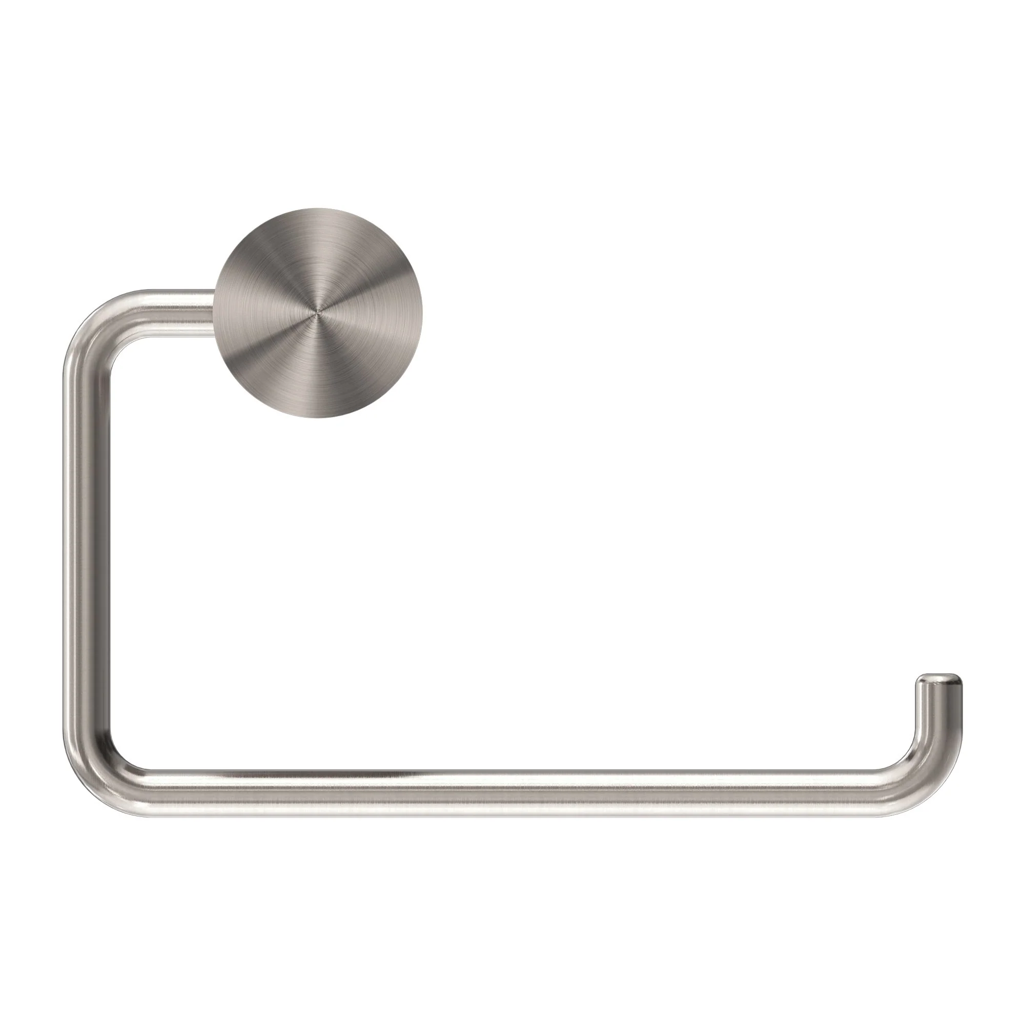 Nero Opal Toilet Roll Holder - Brushed Nickel - Image 2