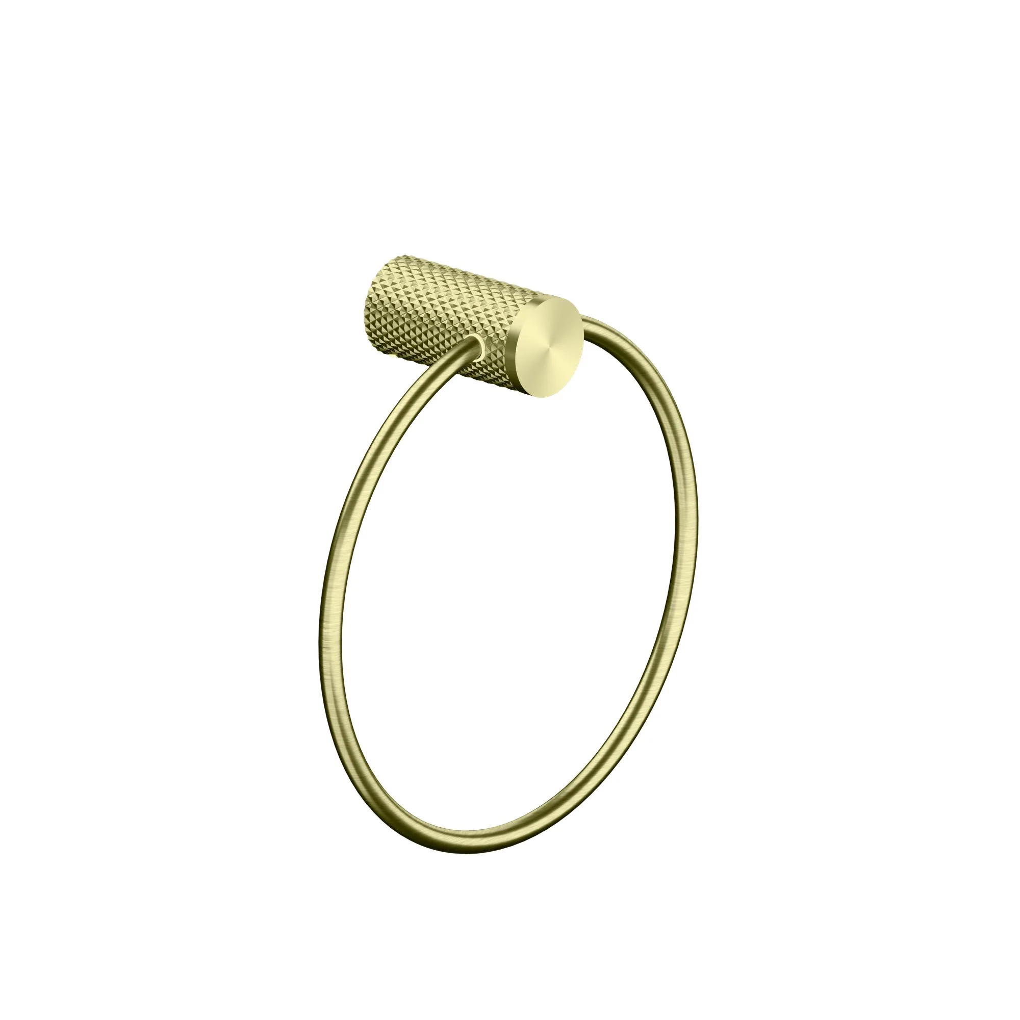 Nero Opal Towel Ring - Brushed Gold