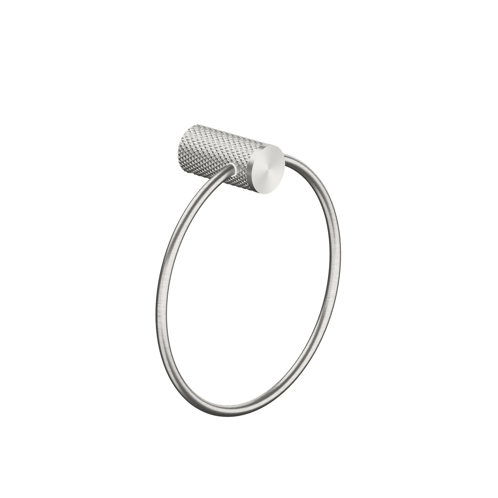 Nero Opal Towel Ring - Brushed Nickel