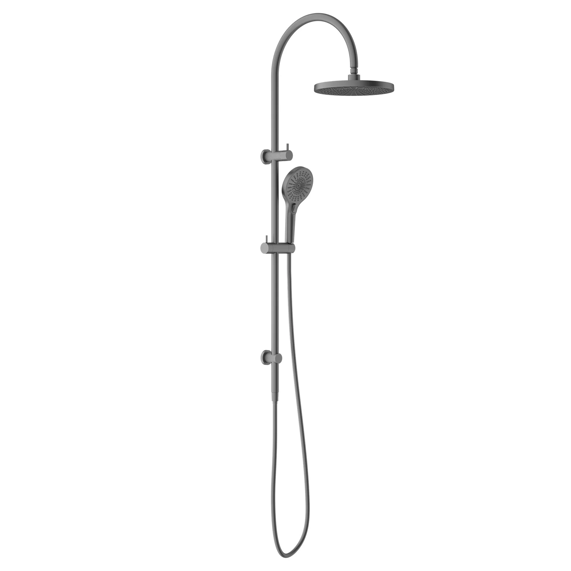 Nero Opal Twin Shower - Graphite