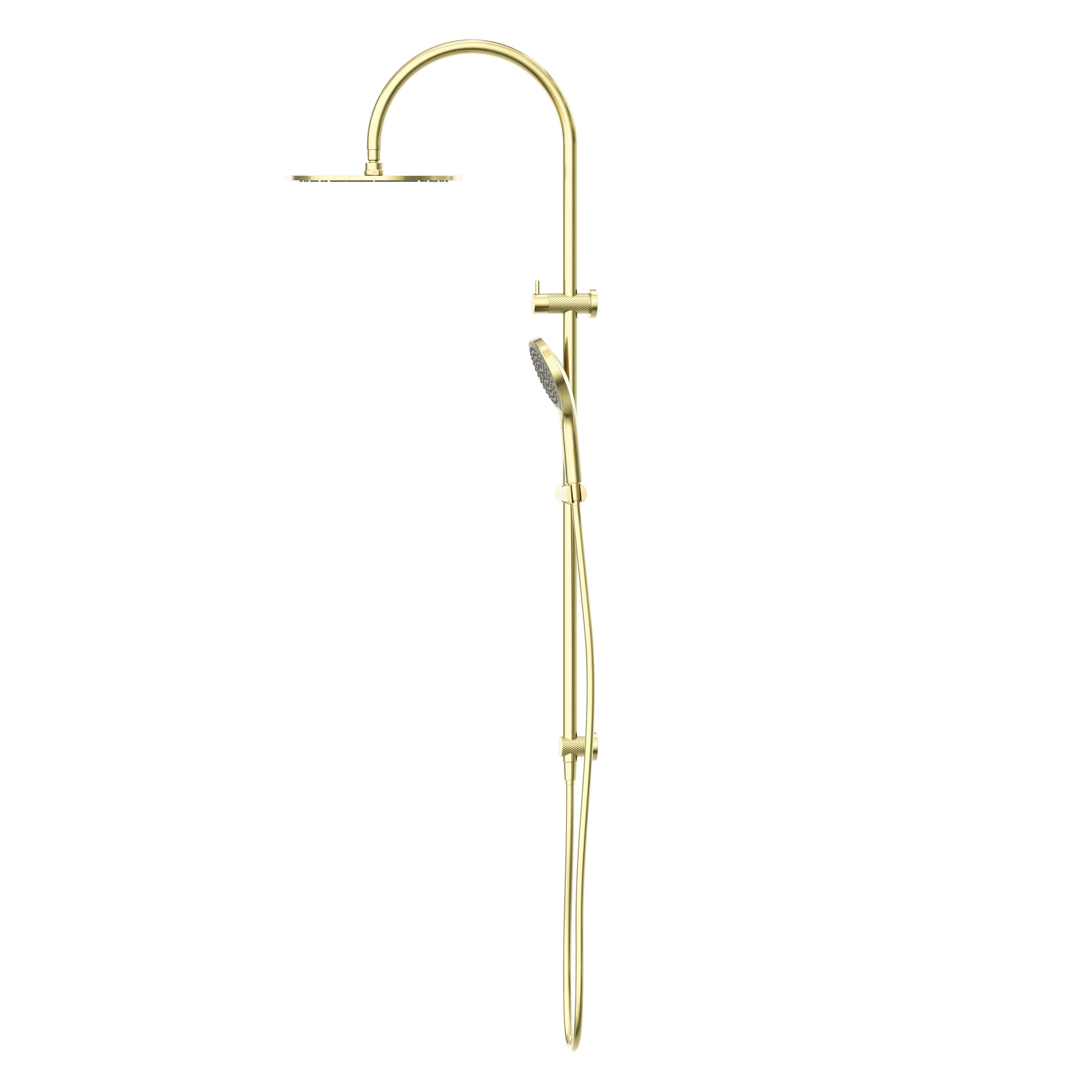 Nero Opal Twin Shower With Air Shower II - Brushed Gold - Image 3