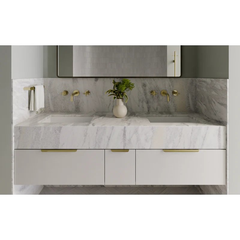 Meir Öppen Edge-Pull 300mm Cabinet Handle (Brushed) - PVD Tiger Bronze - Image 4