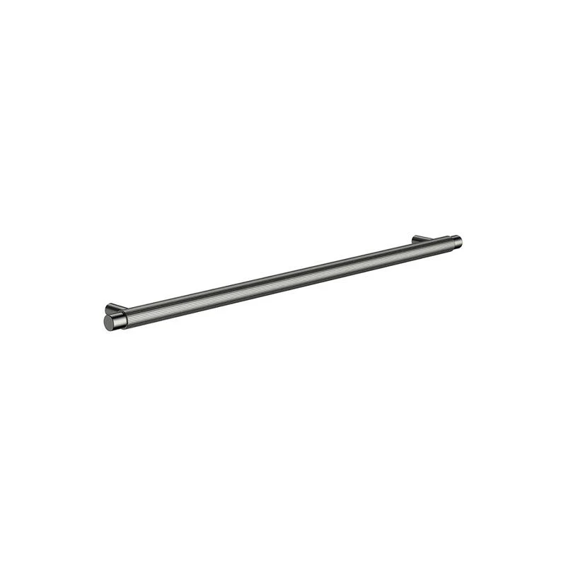 Meir Öppen Round Pull 328mm Cabinet Handle (Linear Knurled) - Shadow Gun Metal