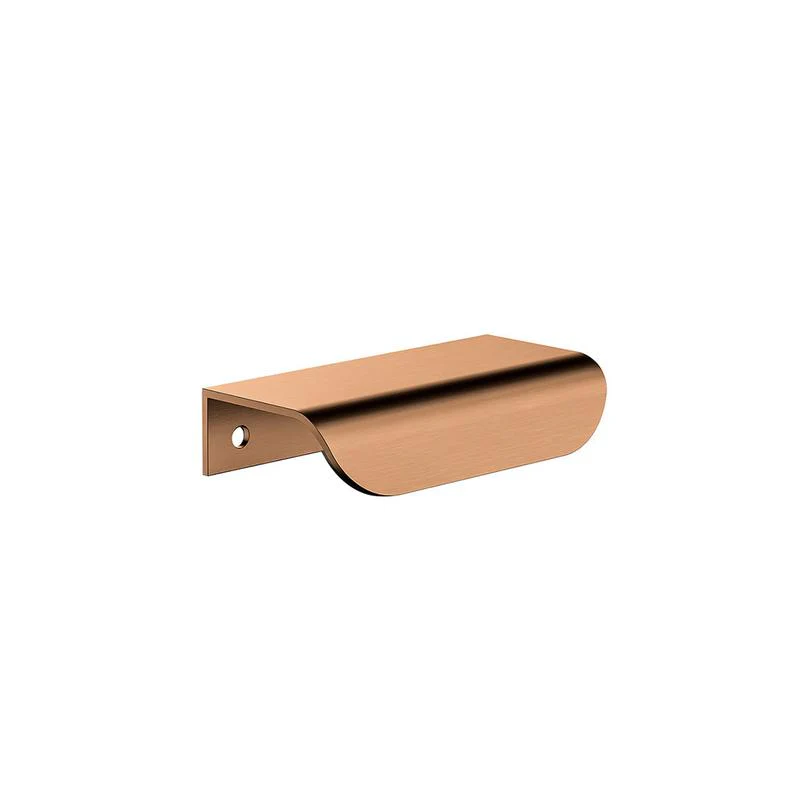 Meir Öppen Edge-Pull 75mm Cabinet Handle (Brushed) - Lustre Bronze