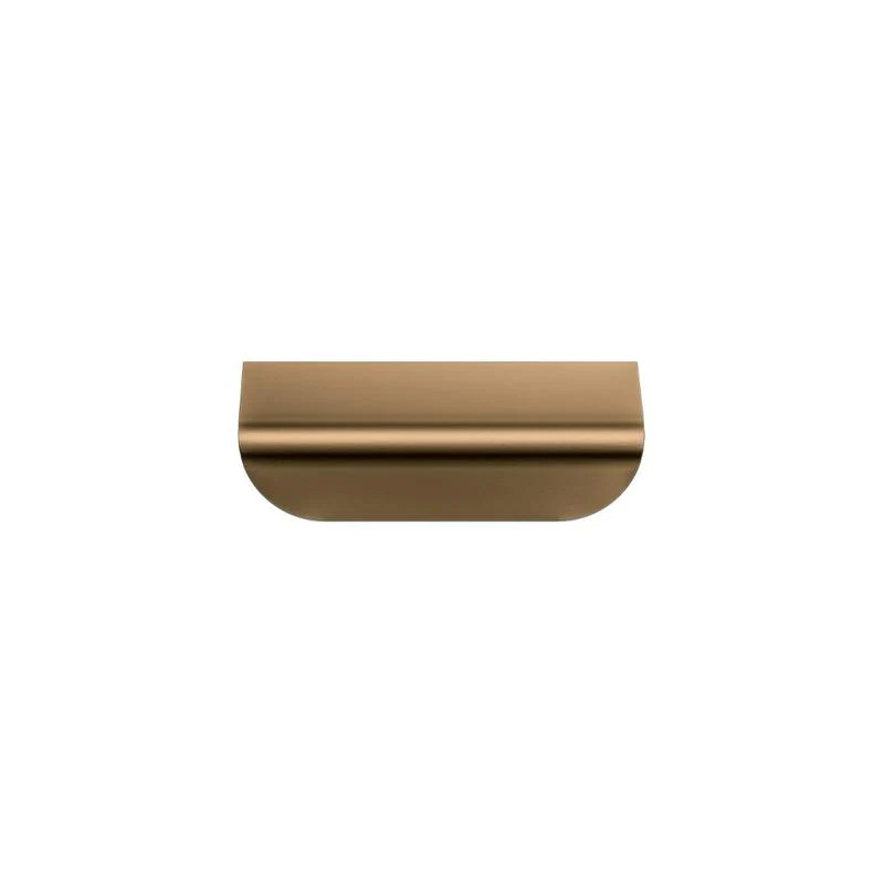 Meir Öppen Edge-Pull 75mm Cabinet Handle (Brushed) - Lustre Bronze - Image 3
