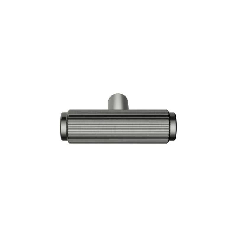 Meir Öppen T-Pull Cabinet Handle (Linear Knurled) - Shadow Gun Metal - Image 3