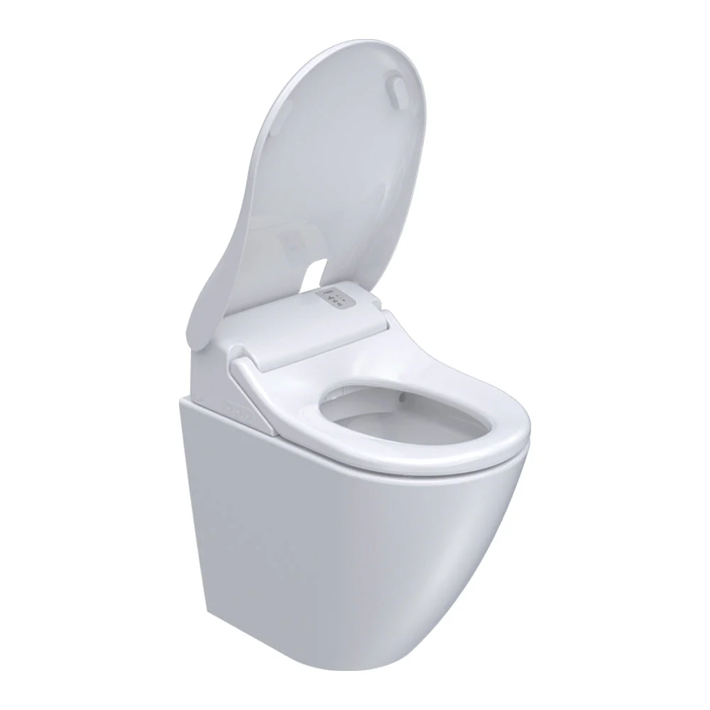 Parisi Aqua Intelligent Wall Faced Pan (Bottom Inlet) - Gloss White - Image 2