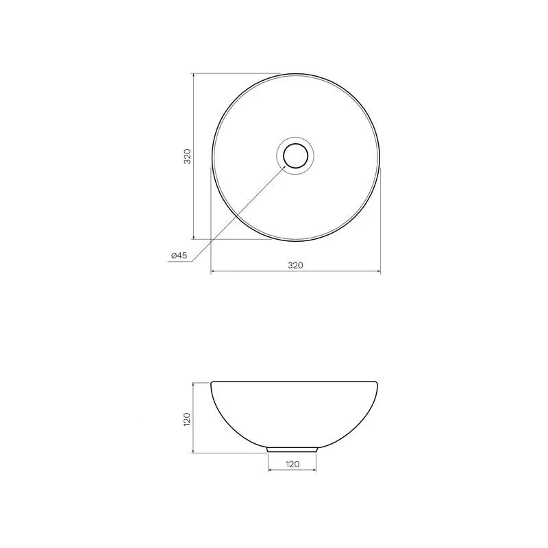 Parisi Baby Catino Bench Basin - White Gloss - Image 2