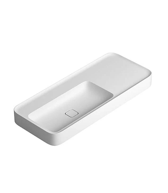Parisi Cameo 1200 x 500 Bench Basin - Matt White - Image 2