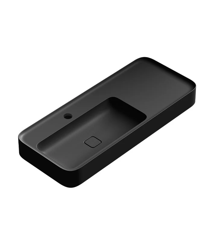 Parisi Cameo 1200 x 500 Wall Basin - Matt Black