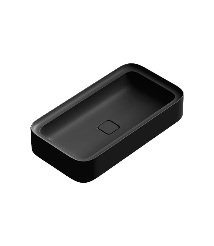 Parisi Cameo 750 x 400 Bench Basin - Matt Black