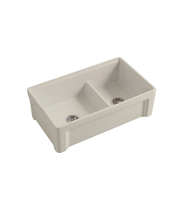 Parisi Cornice Double Bowl Sink 840mm - Pergamon