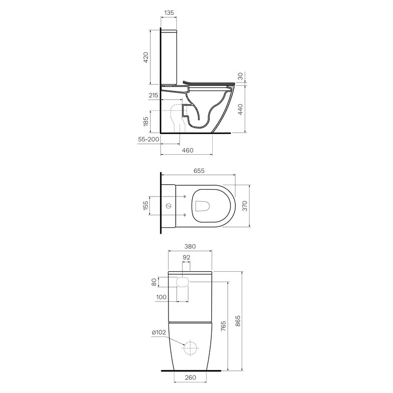 Parisi Ellisse MKII Ambulant Rimless Wall Faced Toilet Suite - Image 2