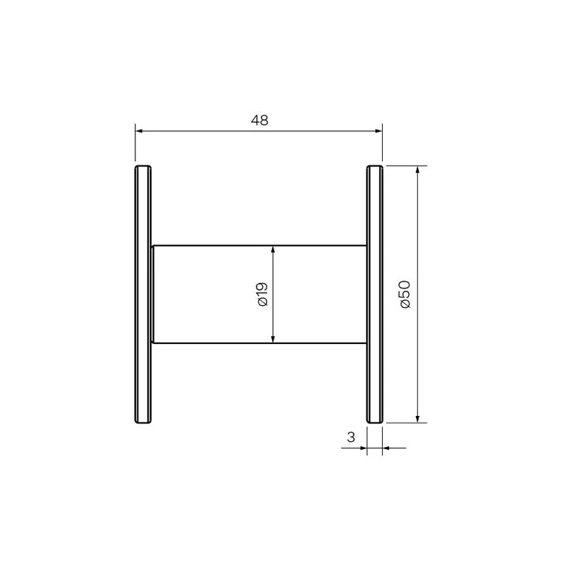 Parisi Ellisse Robe Hook - Matt Black - Image 2