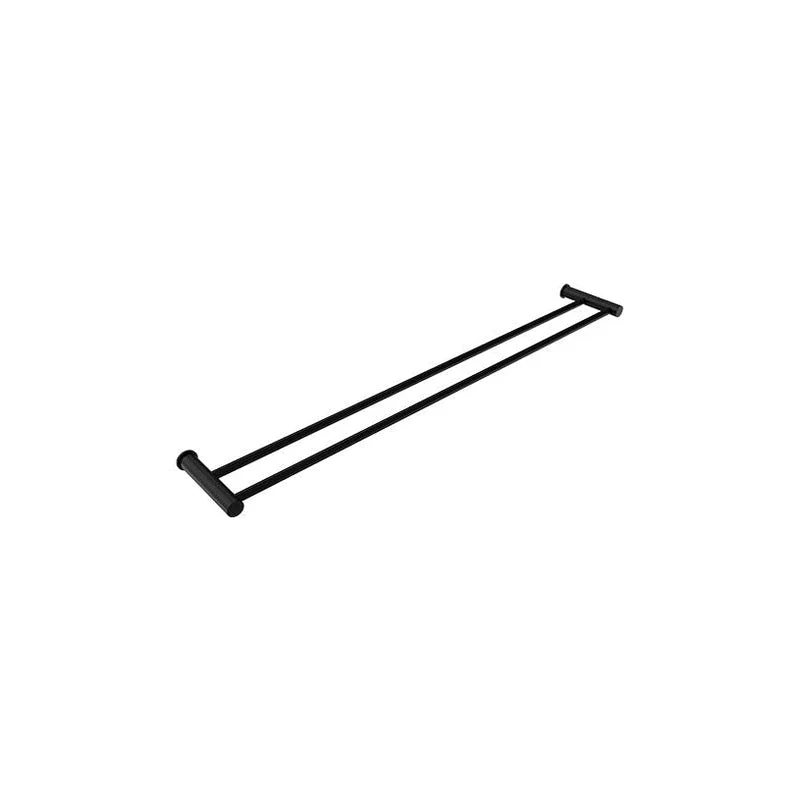 Parisi Envy 800mm Double Towel Rail - Matt Black