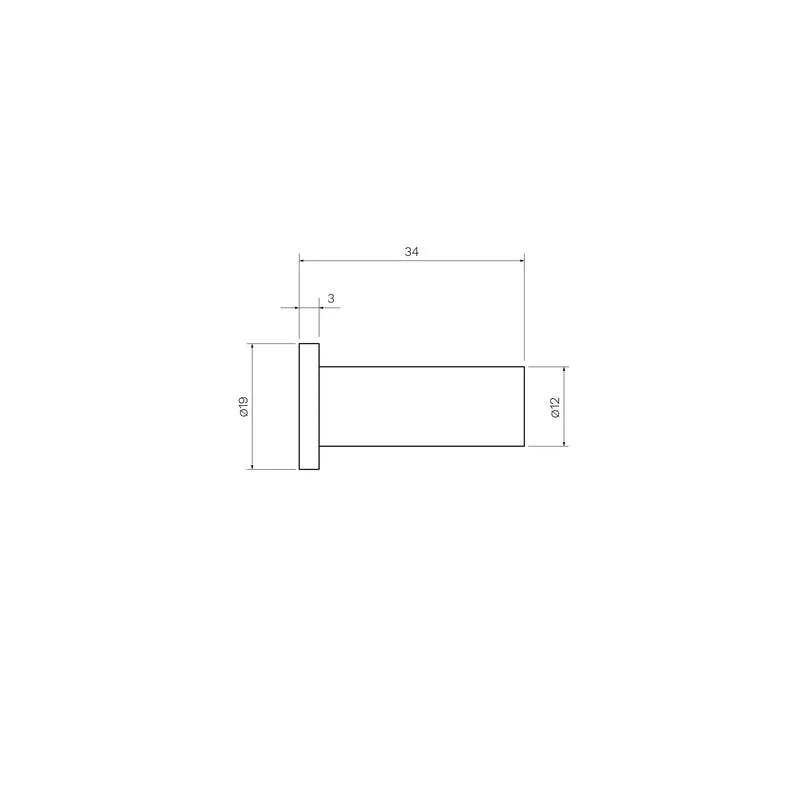 Parisi Envy Robe Hook - Matt Black - Image 2