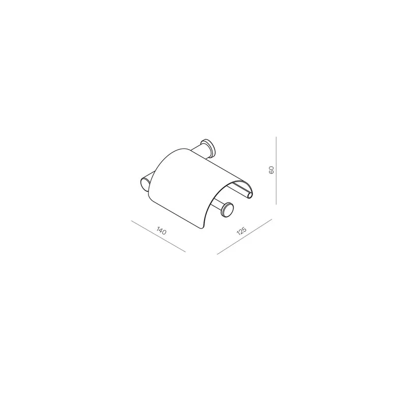 Parisi Envy Toilet Roll Holder with Cover - Image 2