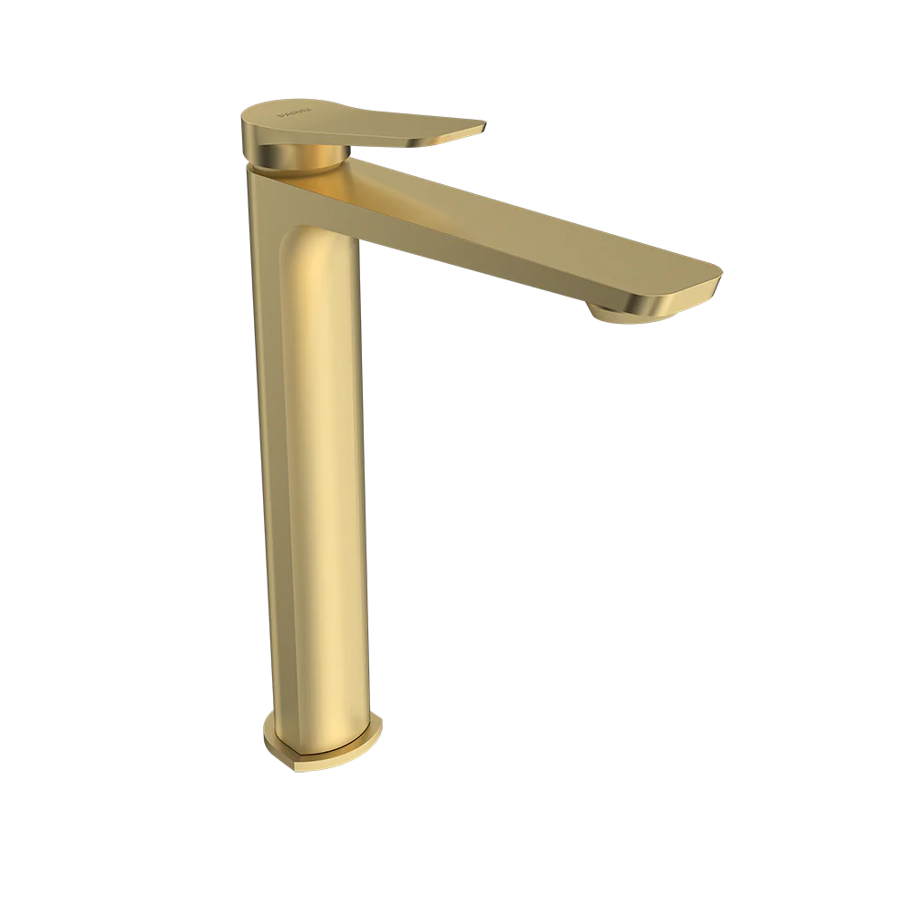 Parisi Float High Basin Mixer Brushed Brass