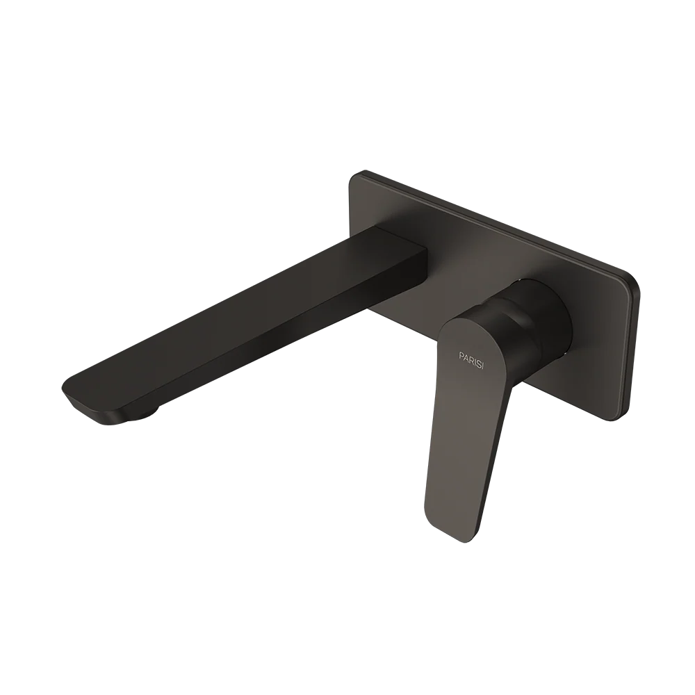 Parisi Float Wall Mixer with 180mm Spout on Plate - Fucile