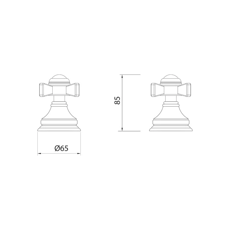 Parisi Hermitage Cross Wall Top Assemblies - Image 2
