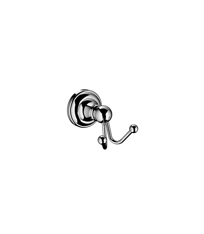 Parisi Hermitage Double Robe Hook - Chrome