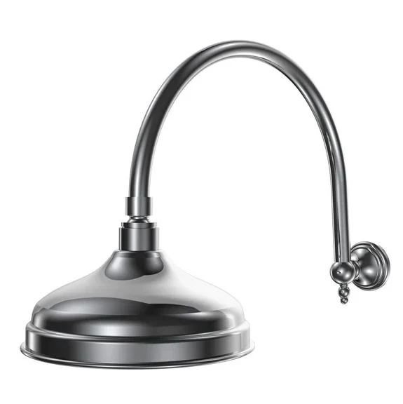 Parisi Hermitage Shower Head & Curved Arm