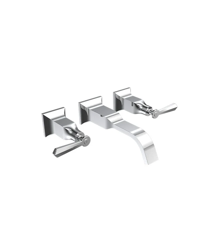 Parisi Jazz Lever Wall Basin Set with Spout