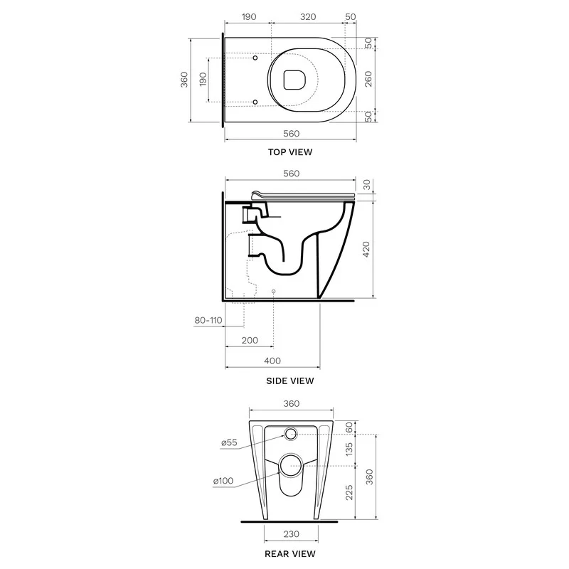 Parisi Link Wall Faced Pan - Milky White - Image 2