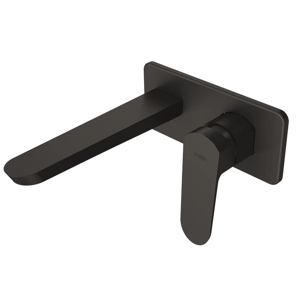 Parisi Loom Wall Mixer with 180mm Spout on Plate - Fucile