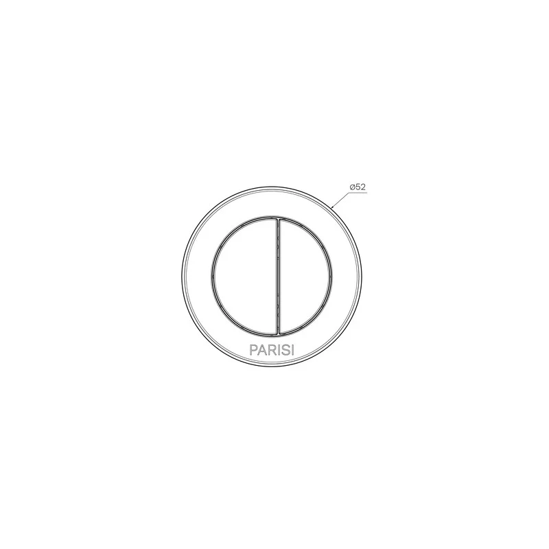 Parisi Outlet Valve Actuator Button - Chrome - Image 2