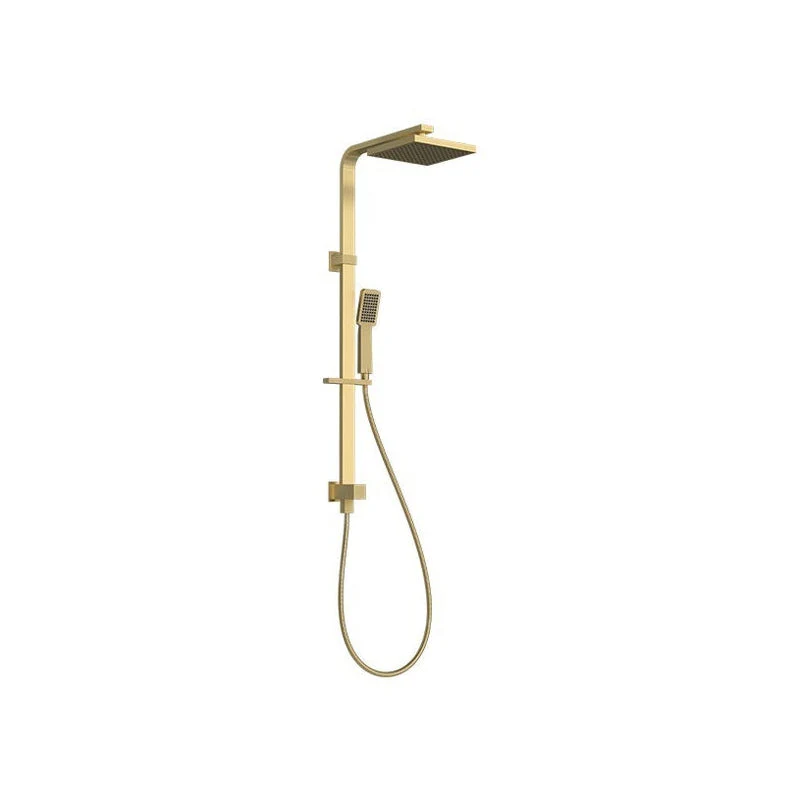 Parisi Quasar II Shower Column with Sliding Rail - Brushed Brass
