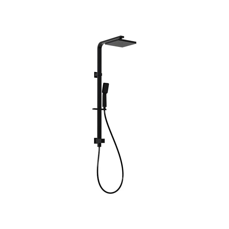 Parisi Quasar II Shower Column with Sliding Rail - Matt Black