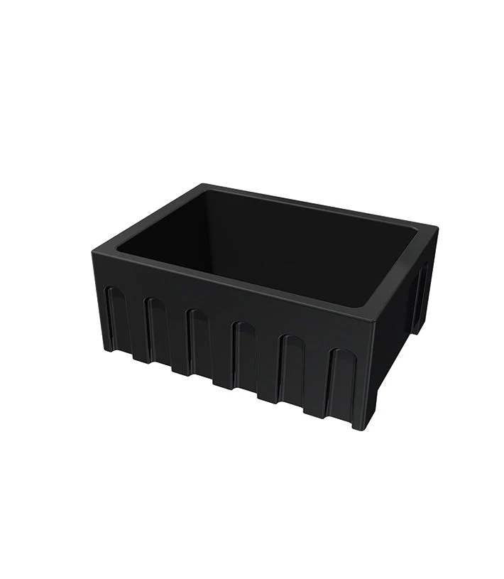 Parisi Rigolo Single Bowl Sink Reversible 610mm - Gloss Black
