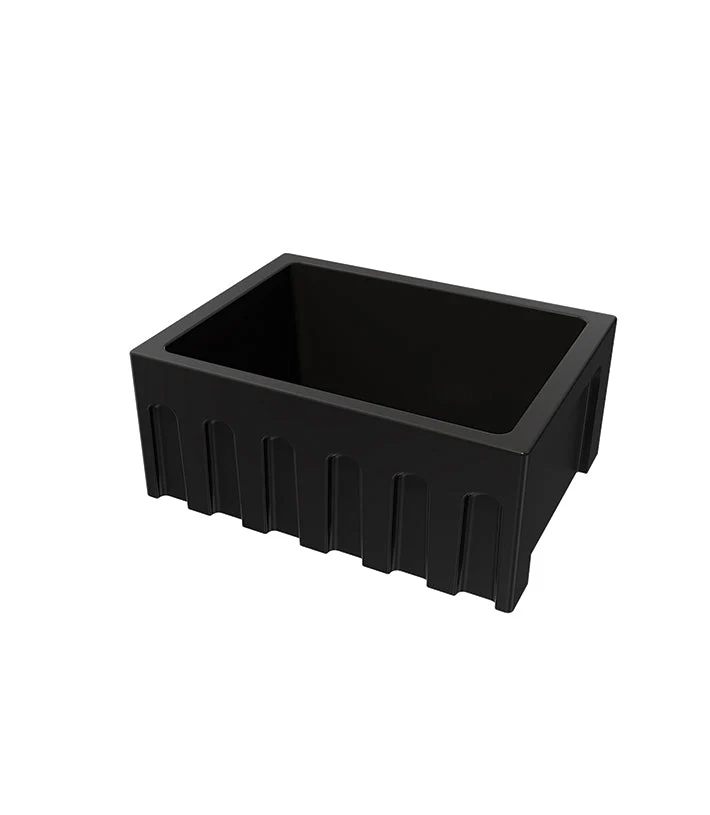 Parisi Rigolo Single Bowl Sink Reversible 610mm - Matt Black
