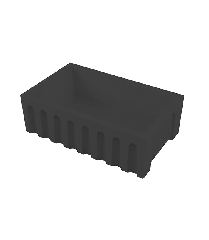 Parisi Rigolo Single Bowl Sink Reversible 760mm - Matt Black