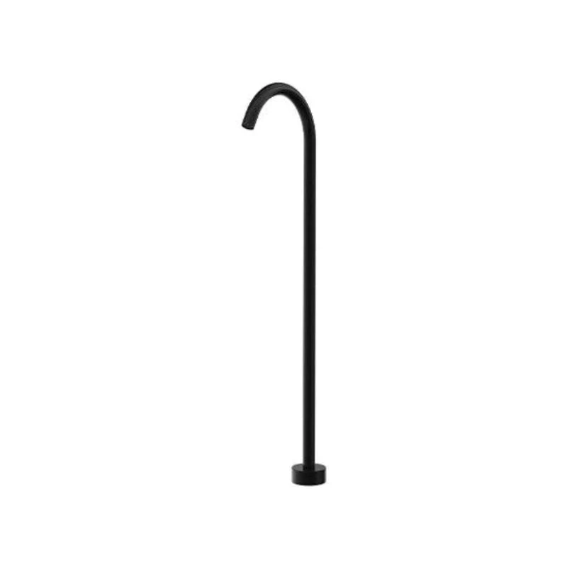 Parisi Tondo Freestanding Bath Spout 860mm - Matt Black