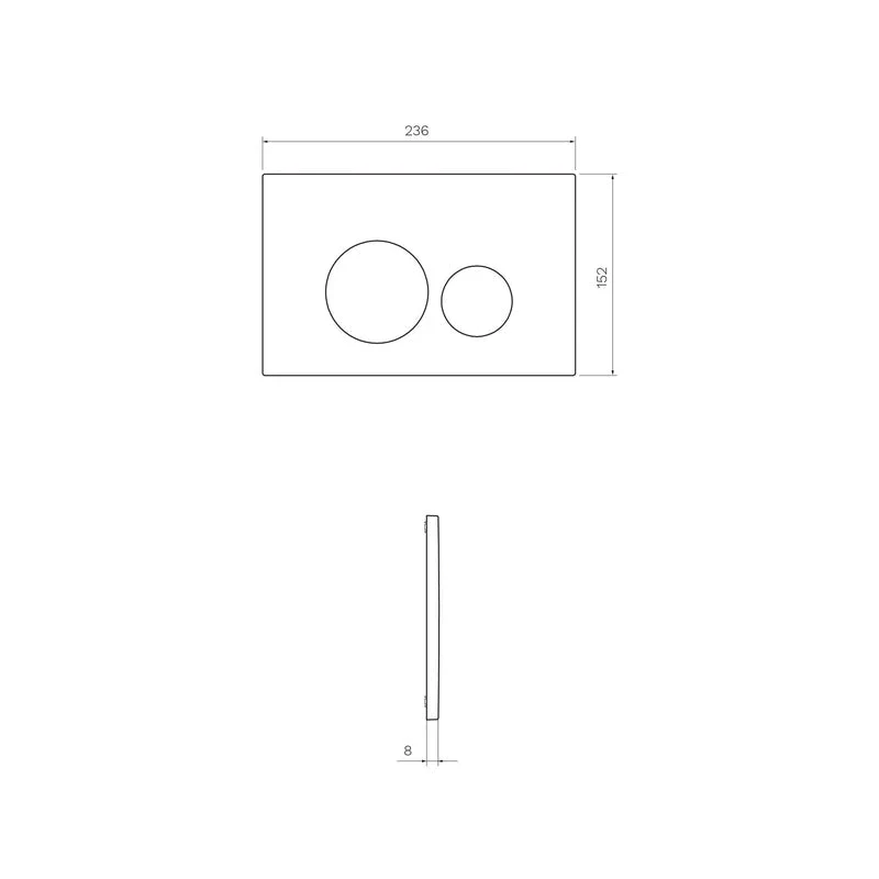 Parisi Tondo Push Panel - Brushed Brass - Image 2
