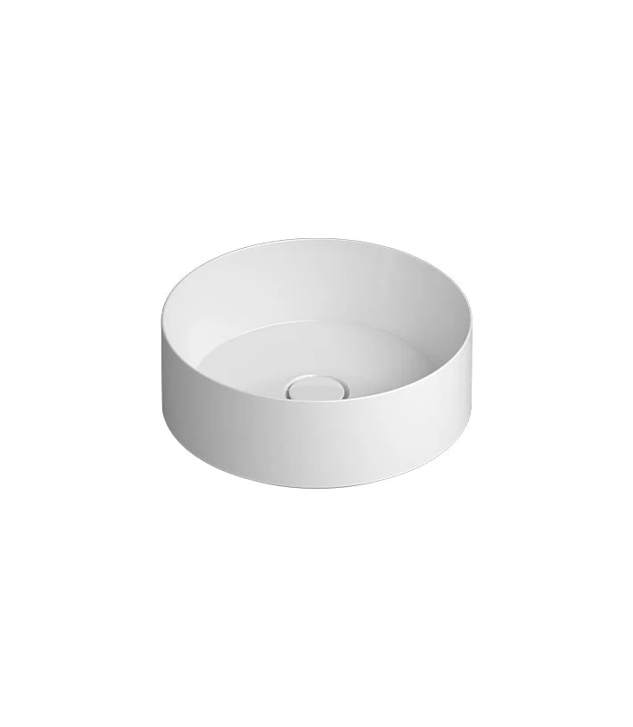 Parisi Track 400mm Bench Basin - White Gloss