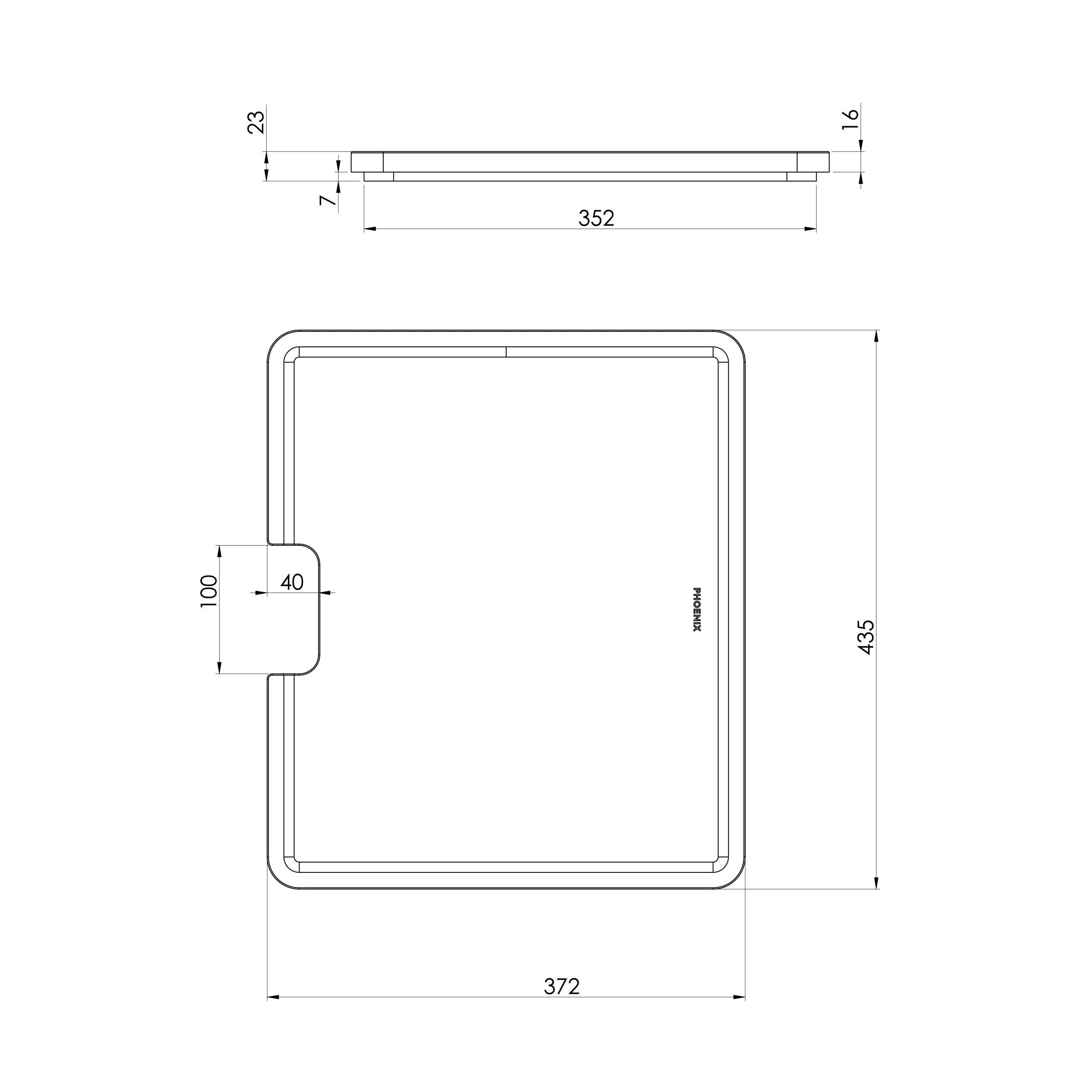 Phoenix 5000 Series Sink Package White Matte - Includes Brushed Gold Sink Mixer, Waste & Chopping Board - Image 5