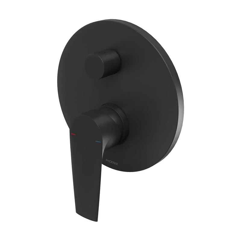 Phoenix Arlo Shower / Bath Diverter Mixer Trim Kit Only - Black Matte