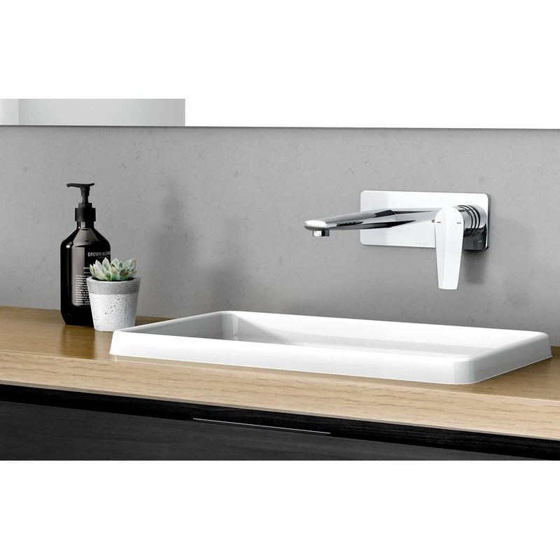 Phoenix Arlo Wall Basin / Bath Mixer Set 200mm Trim Kit Only - Chrome - Image 3