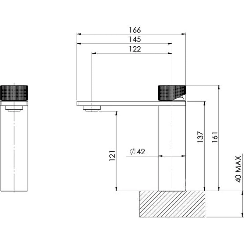 Phoenix Axia Basin Mixer - Brushed Nickel - Image 2