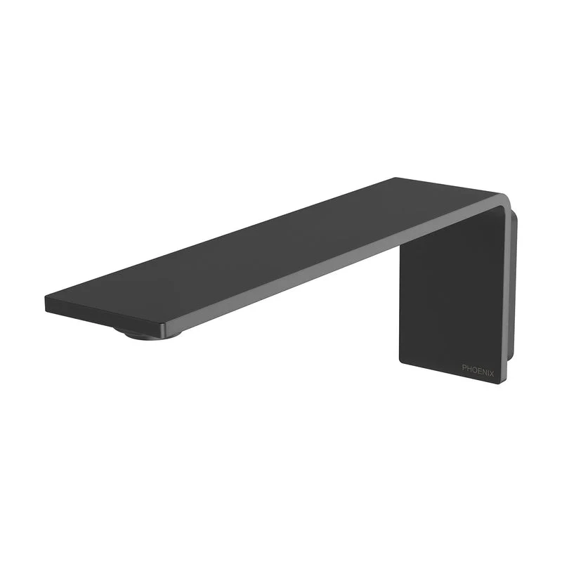 Phoenix Axia Wall Basin / Bath Outlet 200mm - Black Matte