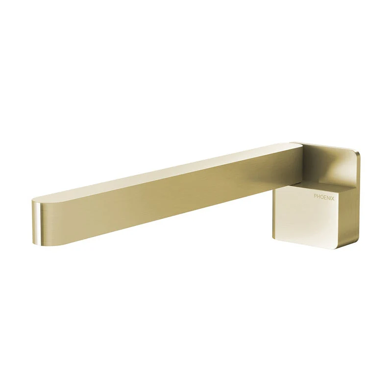 Phoenix Designer Swivel Bath Outlet 230mm Squareline - Brushed Gold