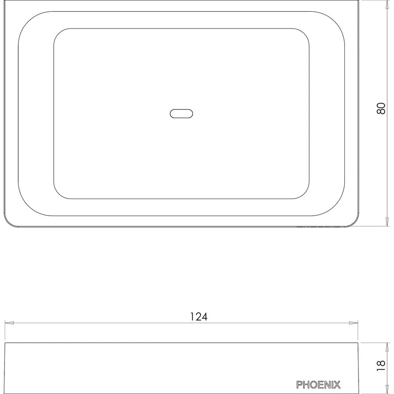 Phoenix Gloss Soap Dish - Black Matte - Image 2