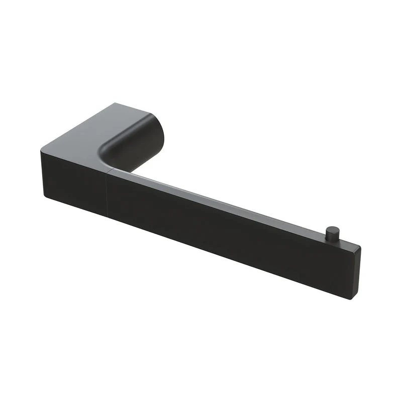 Phoenix Gloss Toilet Roll Holder - Black Matte