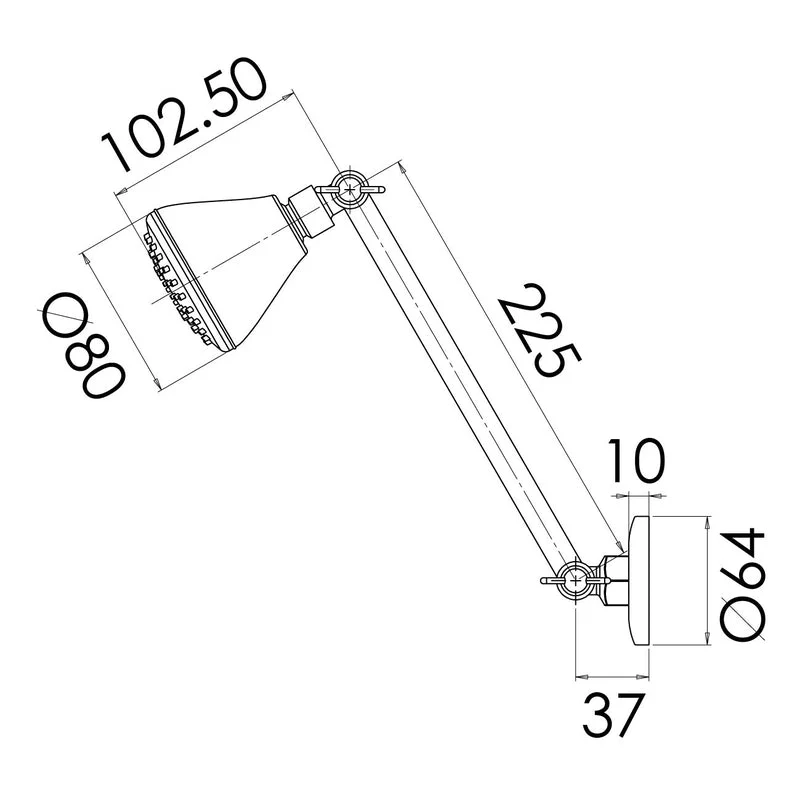 Phoenix Ivy Shower Arm & Rose - Chrome - Image 2