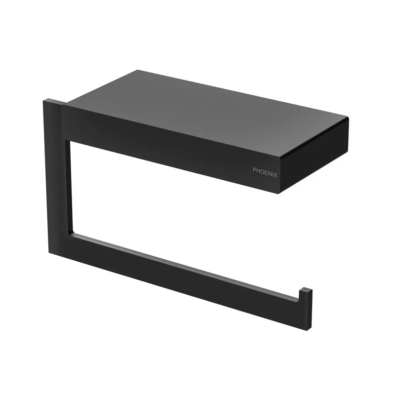 Phoenix Lexi MKII Toilet Roll Holder - Black Matte