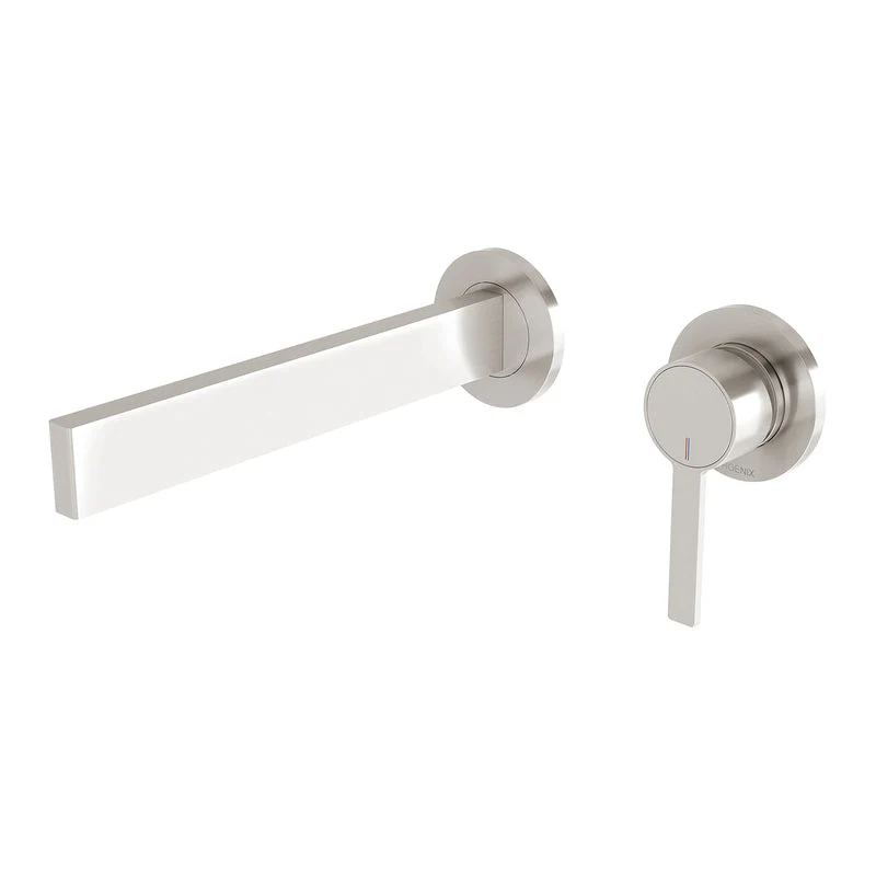 Phoenix Lexi MKII Wall Bath Mixer Set 200mm - Brushed Nickel